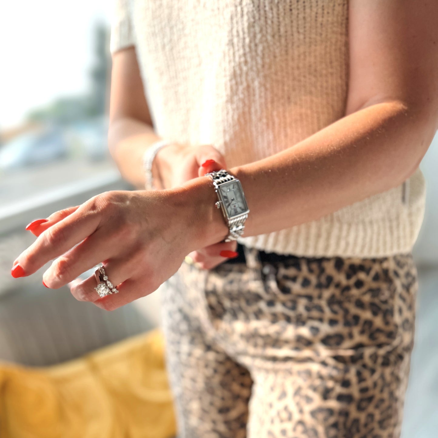 MICHELE - Deco Park Stainless Steel Watch MICHELE