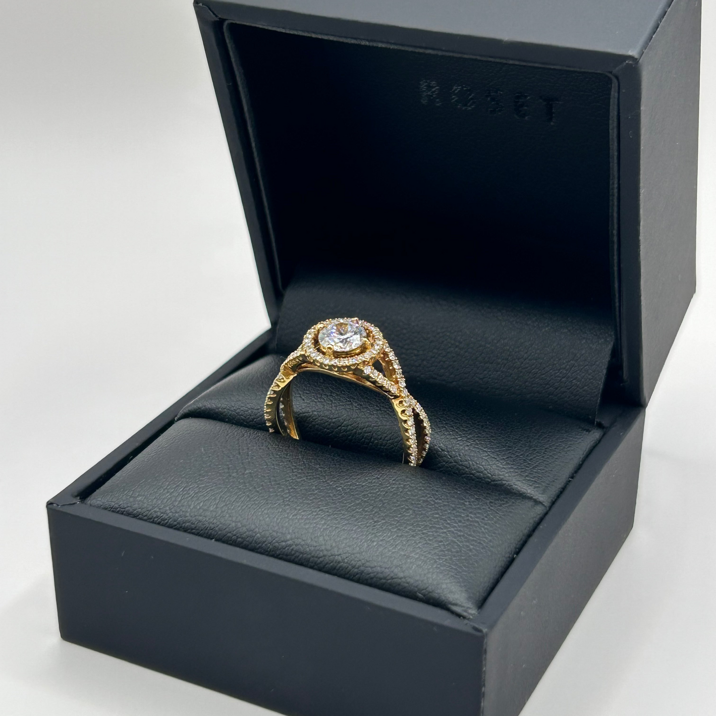 Roset 18K Gold Fancy Engagement Ring