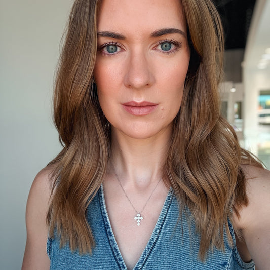 "Elysia" Diamond Cross Necklace in 14K Gold – 1.21 tcw Lab-Grown