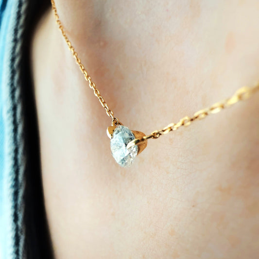 "Diana" 18K Gold and Diamond Necklace Unison Jewelry