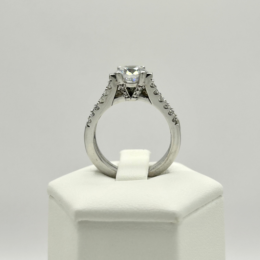 Roset 14K White Gold Wedding Set