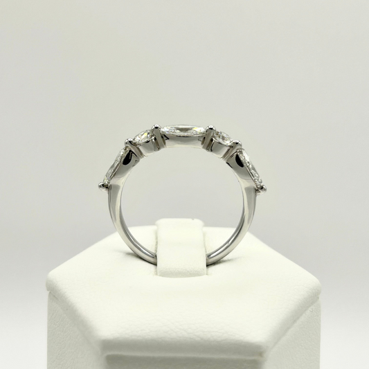 Lab Grown Diamond Women's Band - 14K White Gold