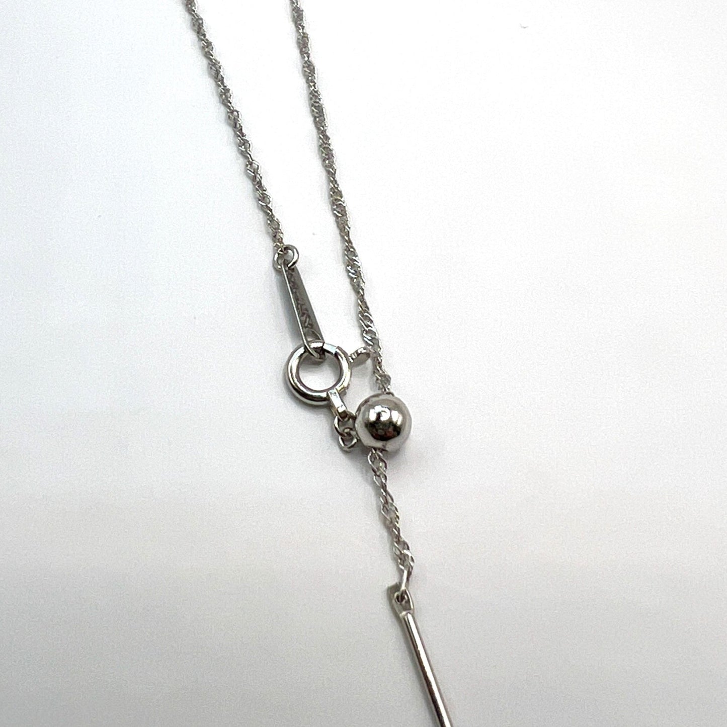 "Millie" Platinum Adjustable Singapore Chain Necklace