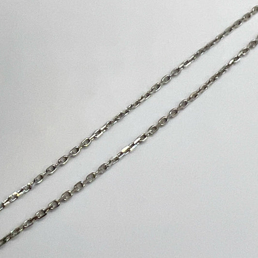 "Bobbi" Platinum Cable Chain Adjustable Necklace