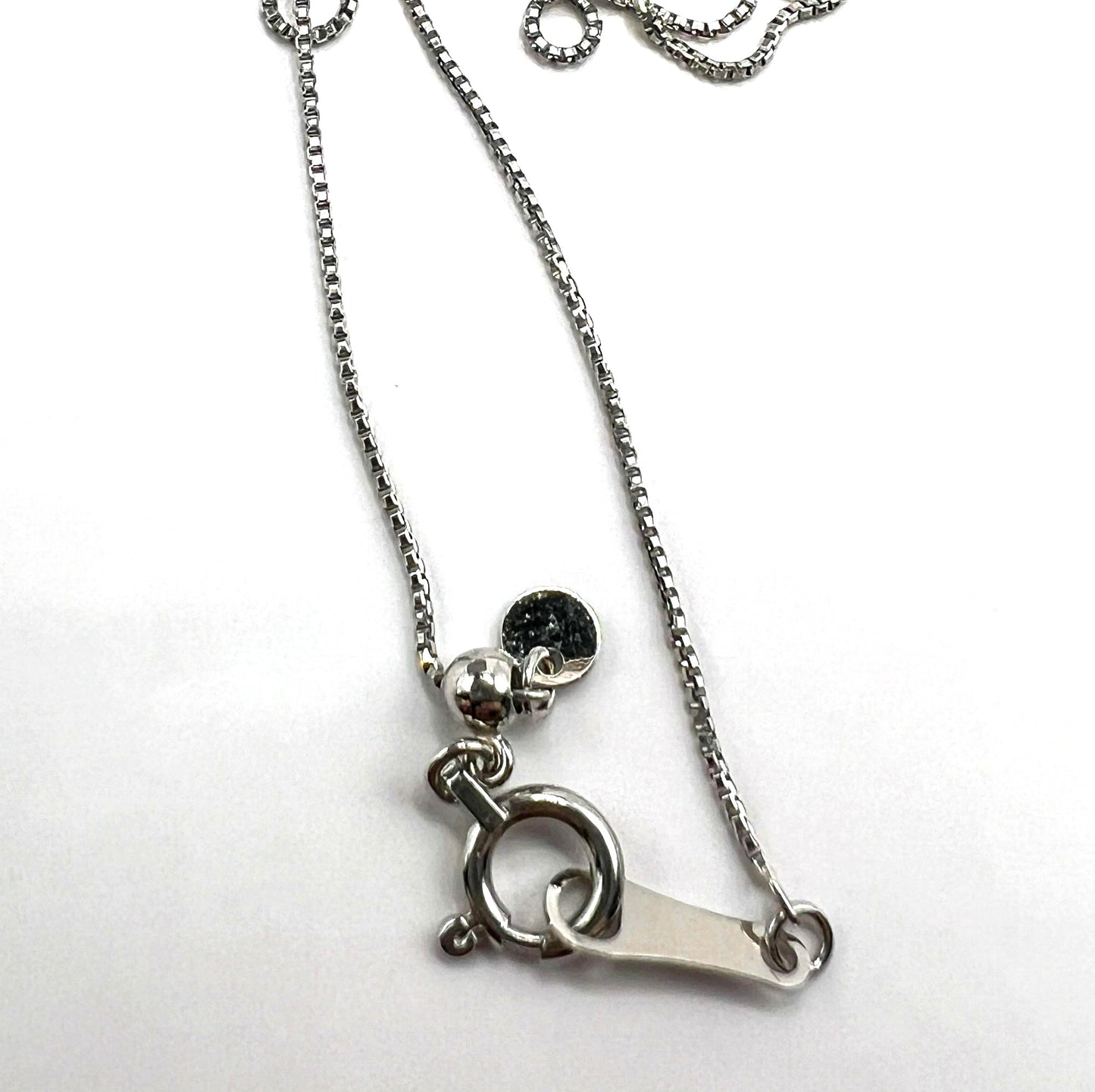 "Alex" Platinum Adjustable Box Chain Necklace