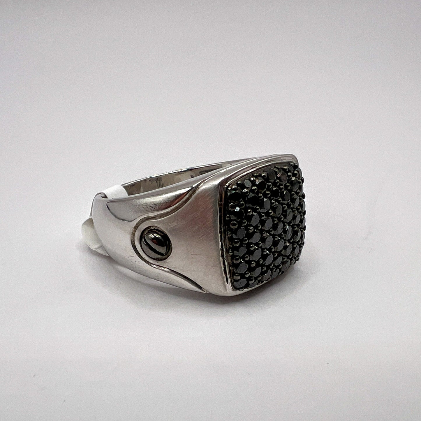 "Ember" Silver and Black Diamond Ring Unison Jewelry