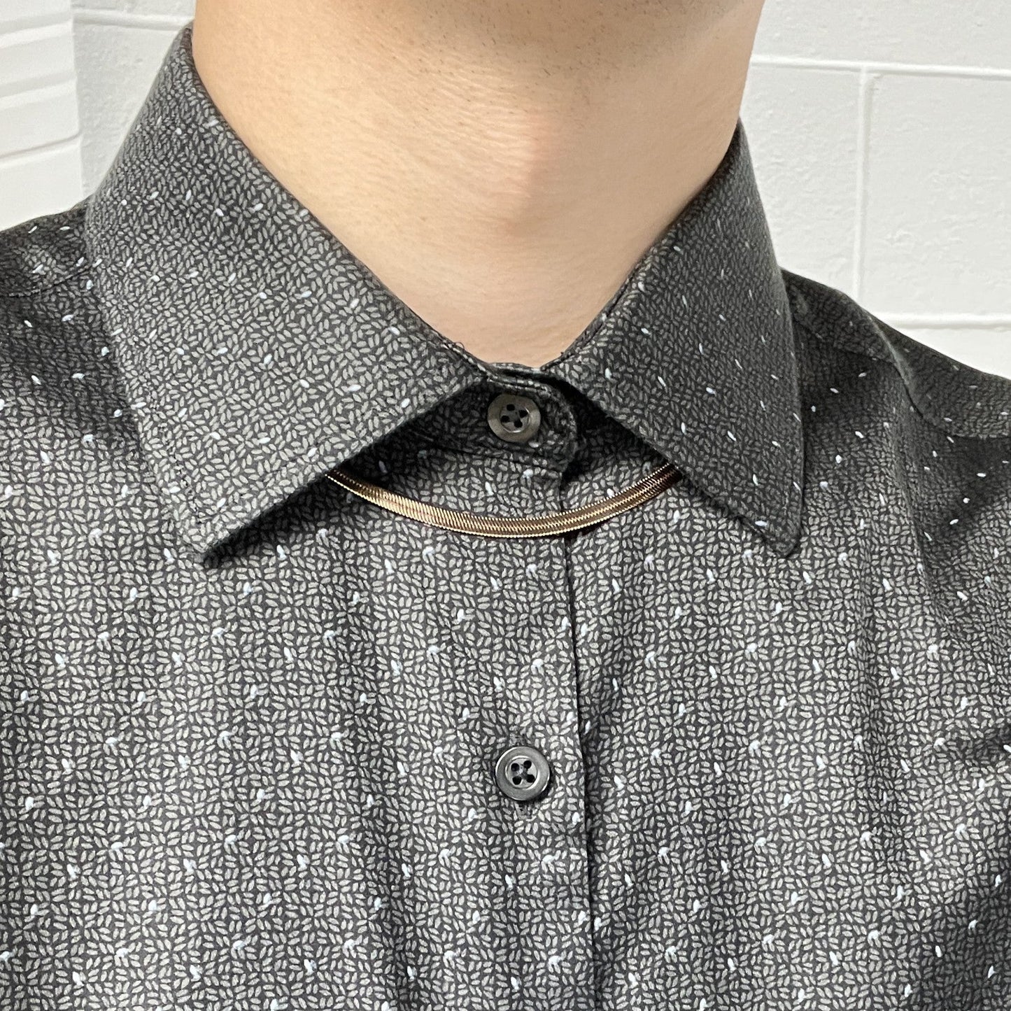 ITALGEM - 4mm Herringbone Necklace
