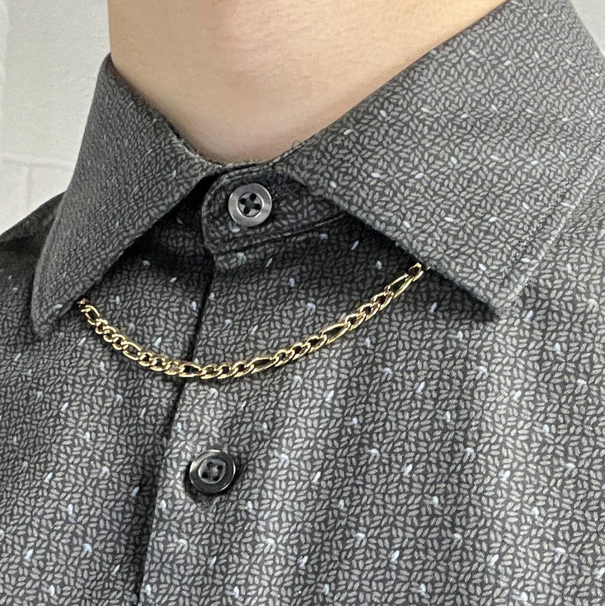 ITALGEM - Gold and St. Steel 4.5 Figaro Chain