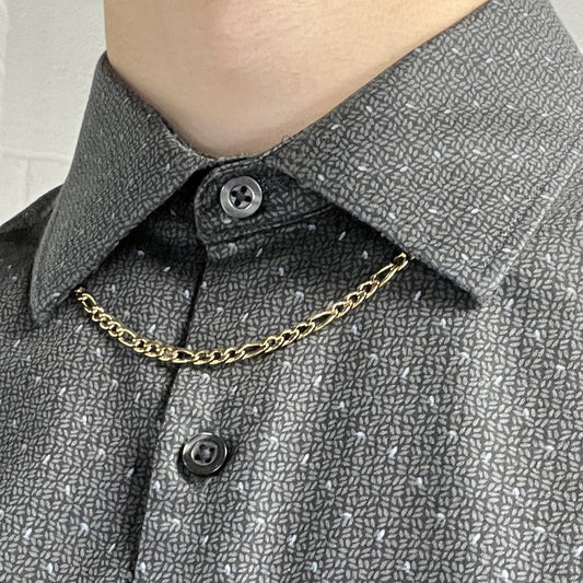 ITALGEM - Gold and St. Steel 4.5 Figaro Chain Italgem