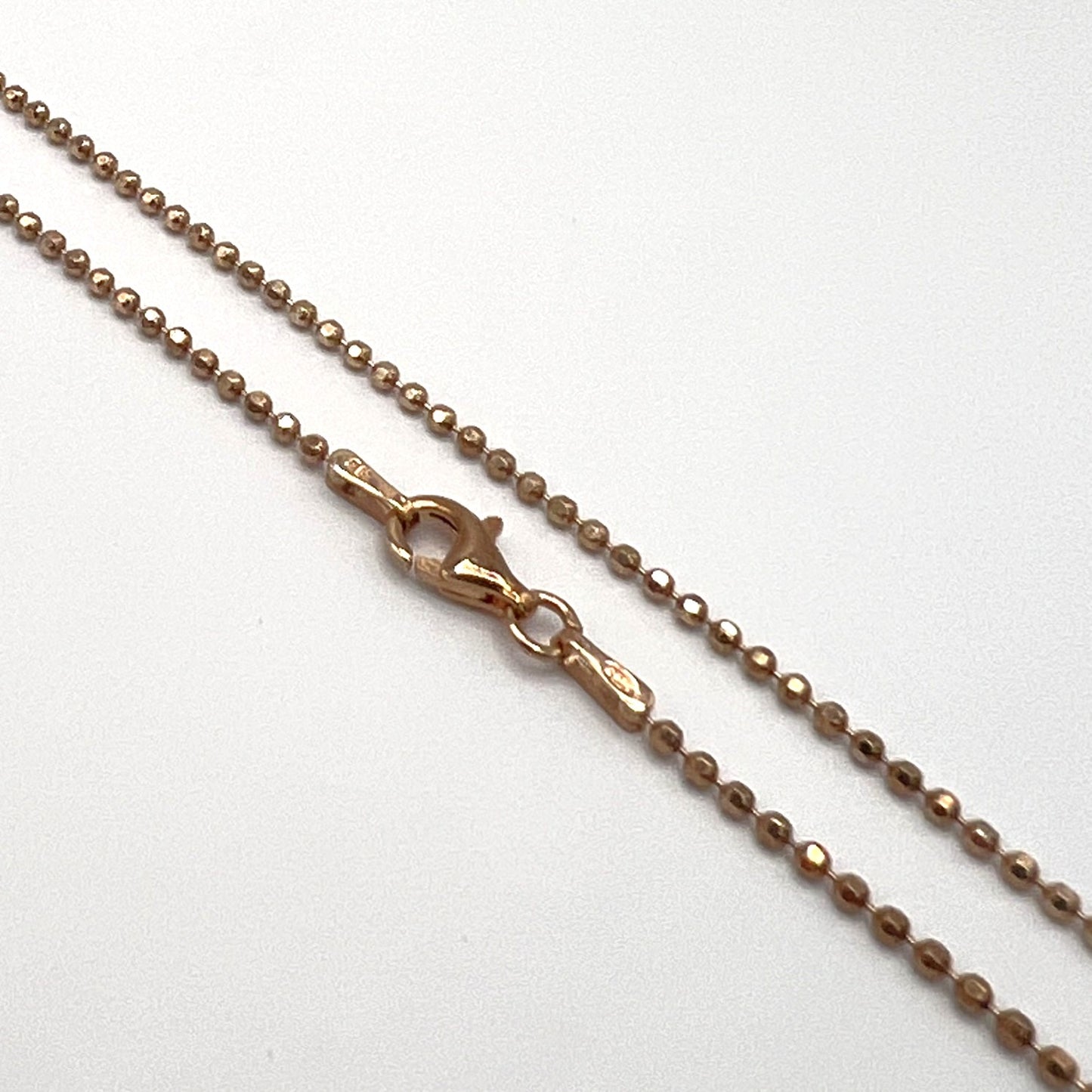 Plated Sterling Silver Ball Chain Necklace
