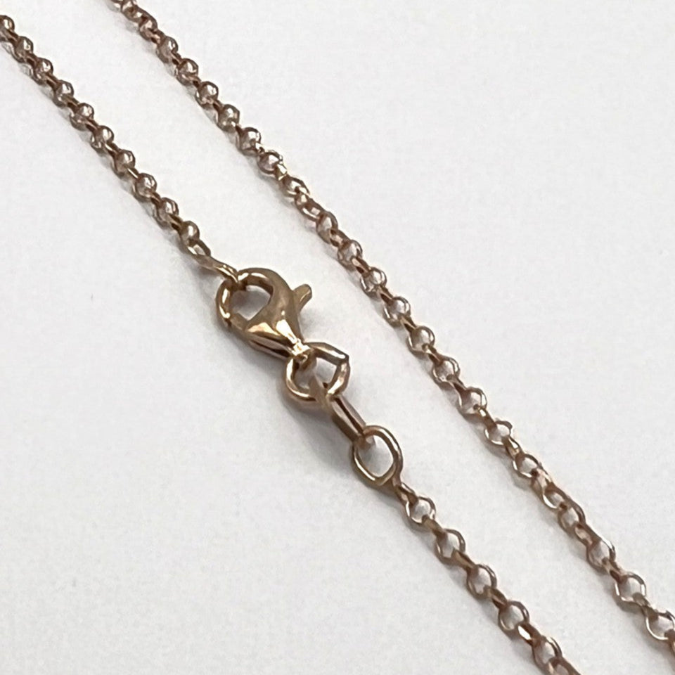 Plated Sterling Silver Cable Chain Necklace