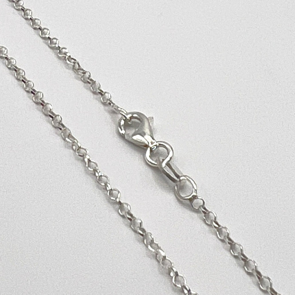 Sterling Silver Cable Chain Necklace Roset Jewelry