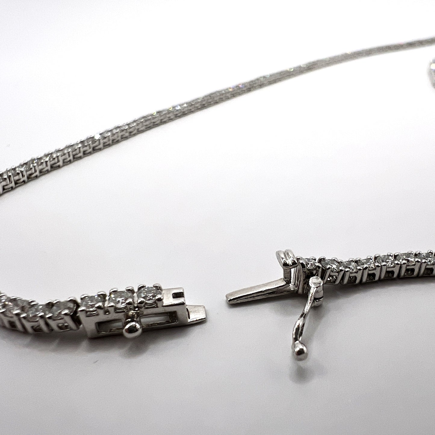 Riviera Diamond Necklace in 14K White Gold - 7.0ct Lab Grown