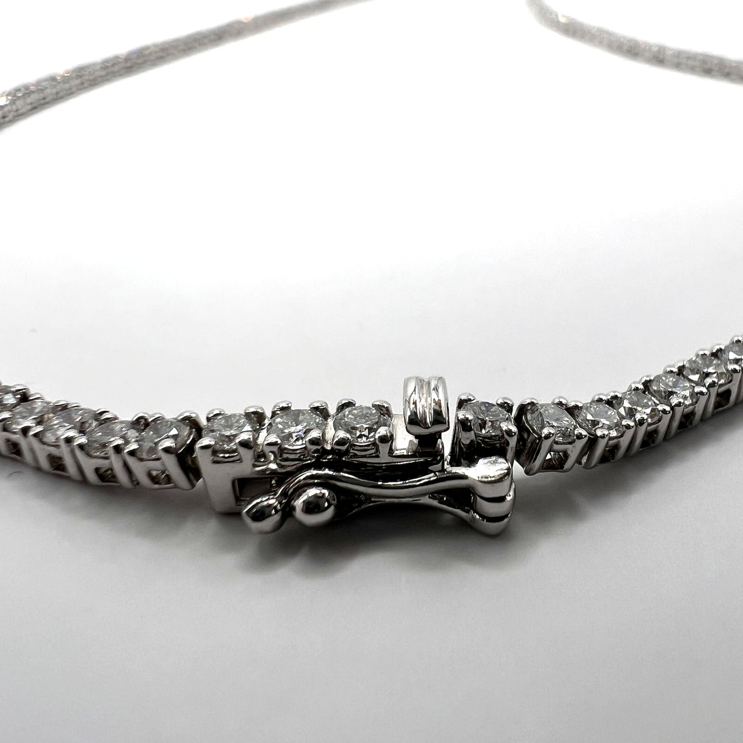 Riviera Diamond Necklace in 14K White Gold - 7.0ct Lab Grown
