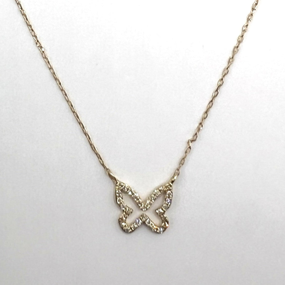 "Vanessa" 18k Gold and Diamond Butterfly Necklace