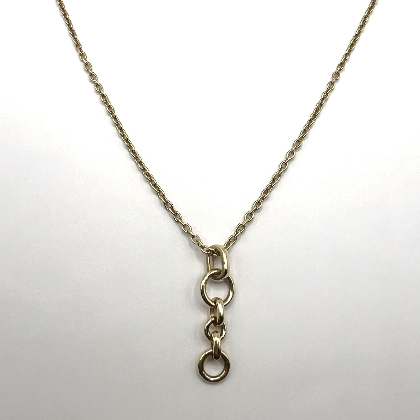 "Avery" 14K Gold Cable Chain Necklace - 18"