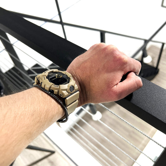 Stretch Black Diamond Tennis Bracelet in 14K White Gold with Black Rhodium - 2.80ct Roset Jewelry