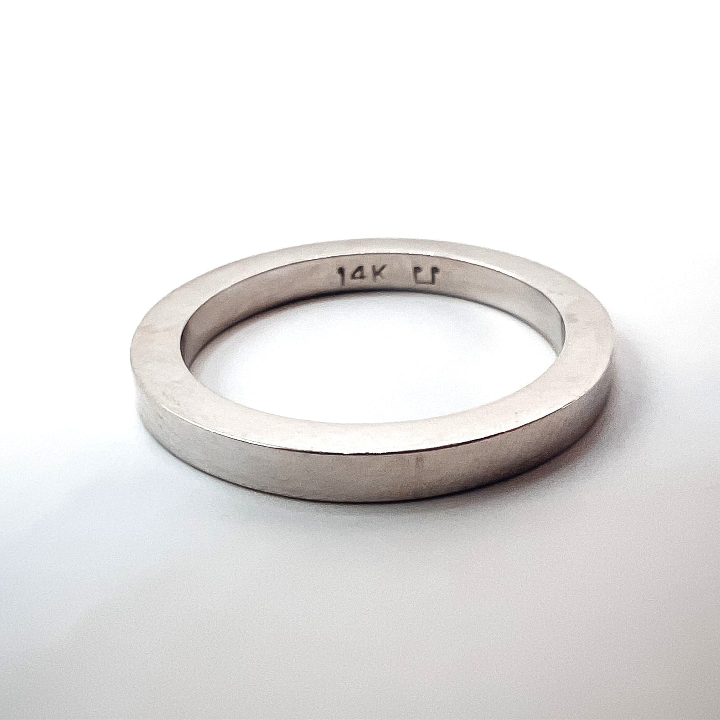 Roset 14K White Gold Wedding Band Roset By Reid