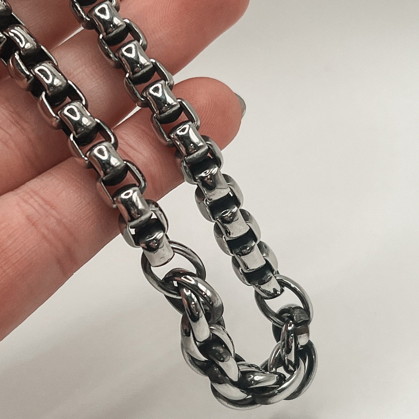 Josef Elias - MSH1033-S Men's S. Steel Polished Link Bracelet 8.25"