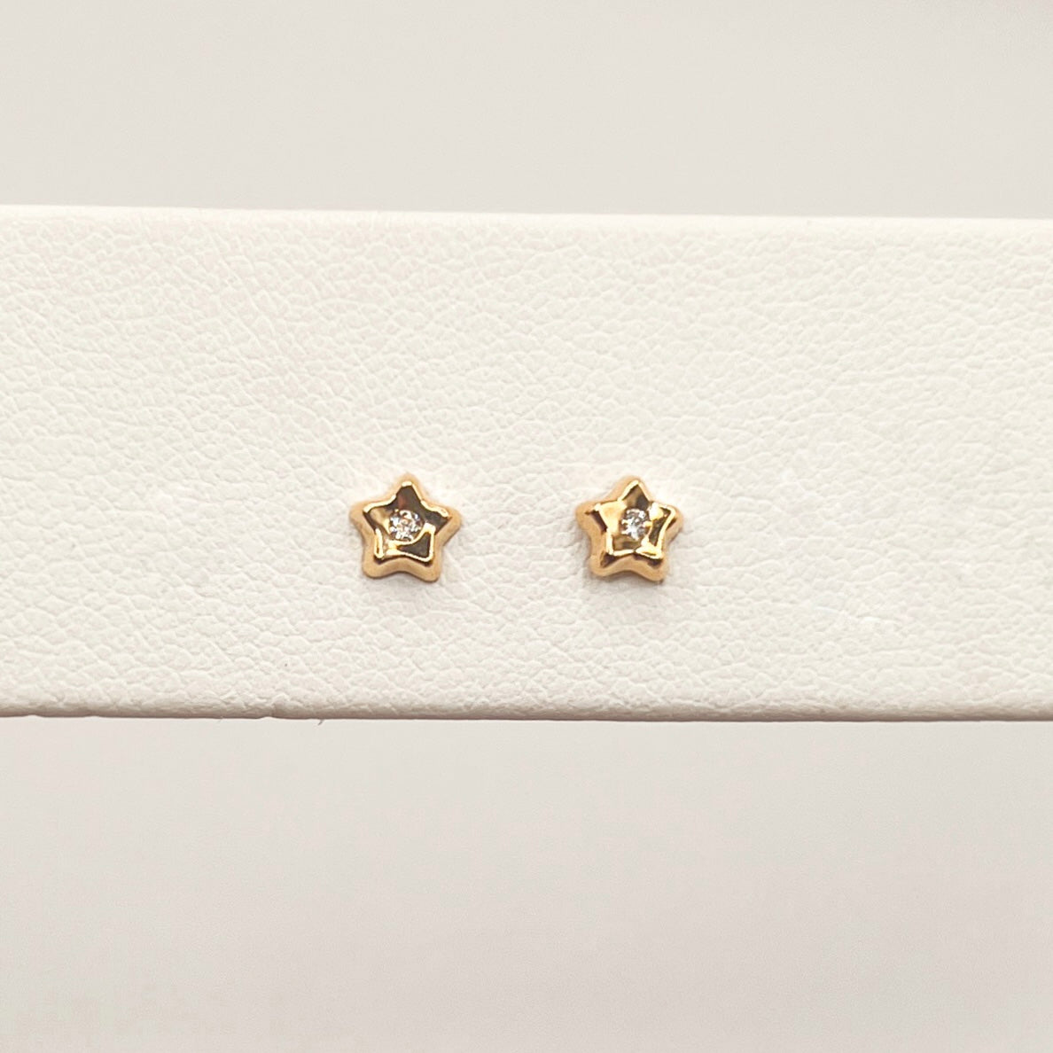 "Starlight" 18k Yellow Gold Studs