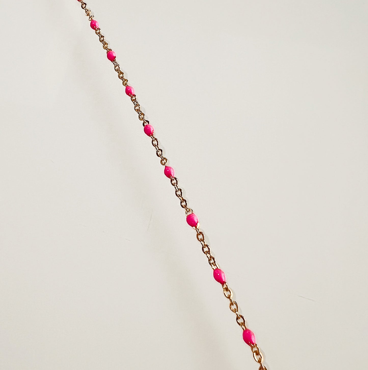Enamel Bead 14K Yellow Gold Chain FUSE - Permanent Jewelry