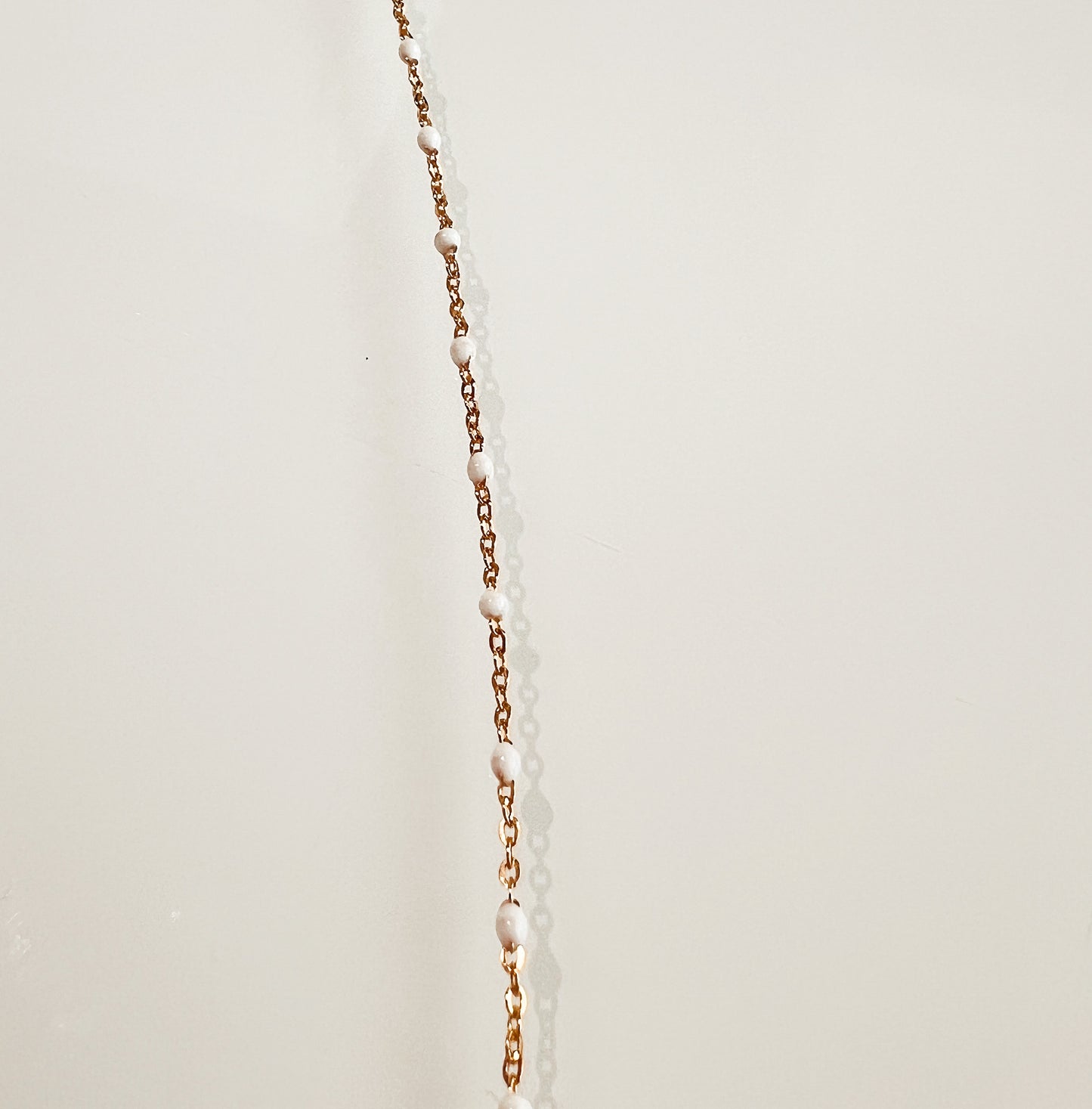 Enamel Bead 14K Yellow Gold Chain FUSE - Permanent Jewelry