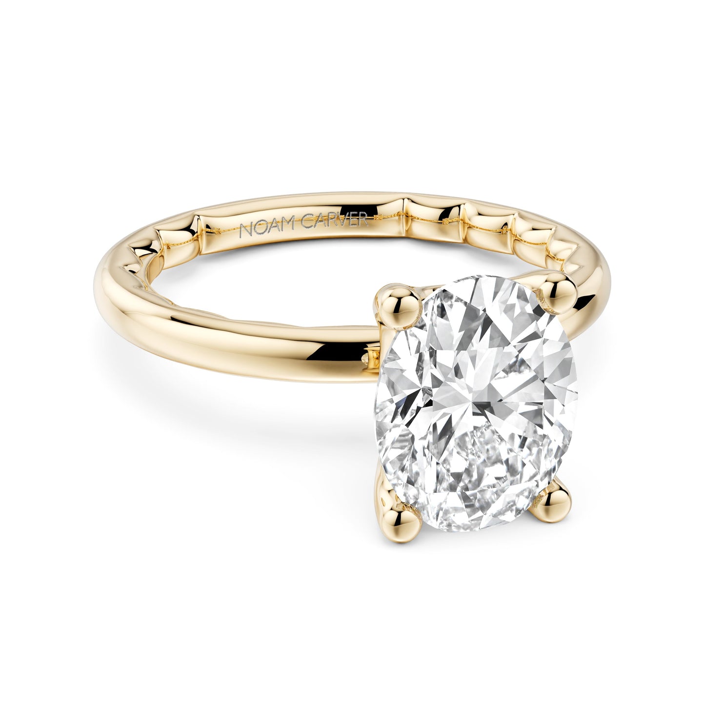 Luna Engagement Ring - 1.41ct Oval Lab-Grown Diamond in 14K Gold Noam Carver