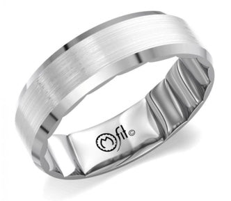 MFit 14K White Gold Band MF-001W6 Crown