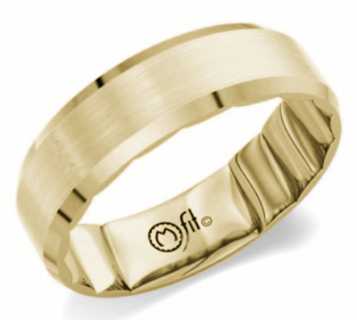 MFit 14K Yellow Gold Band MF-001Y7 Crown