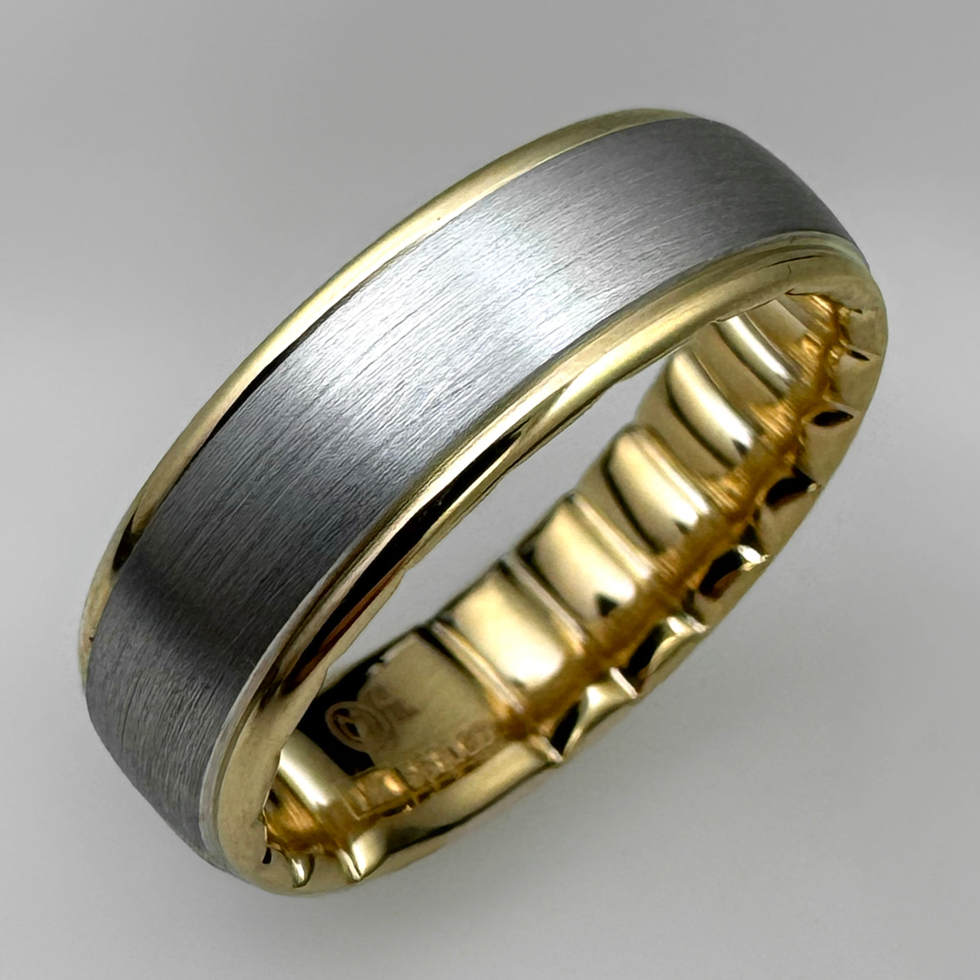 MFit 14K Yellow & White Gold Band MF-010WY7 Crown