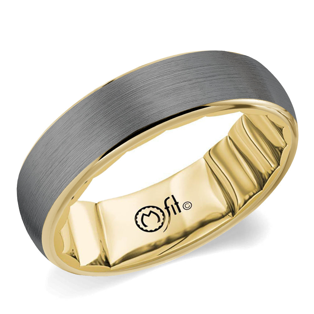 MFit 14K Gold and Grey Tantalum Band MF-044TY6 Crown