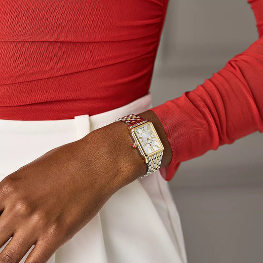 MICHELE - Deco Park Two-Tone 18K Gold-Plated Watch MICHELE