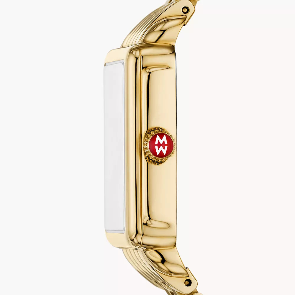 MICHELE - Deco Park 18K Gold-Plated Watch