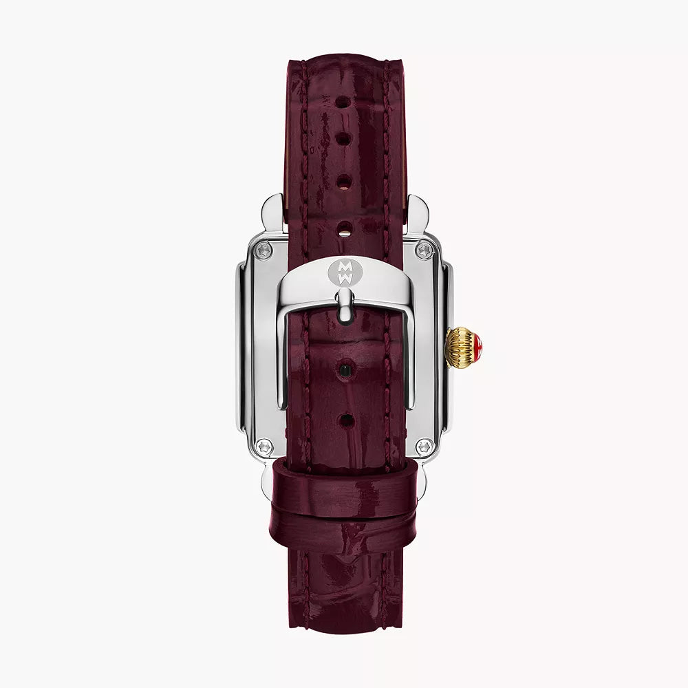 MICHELE - Deco Sport Mid Gold-Plated Leather Watch