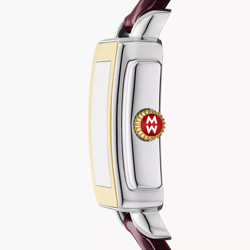 MICHELE - Deco Sport Mid Gold-Plated Leather Watch