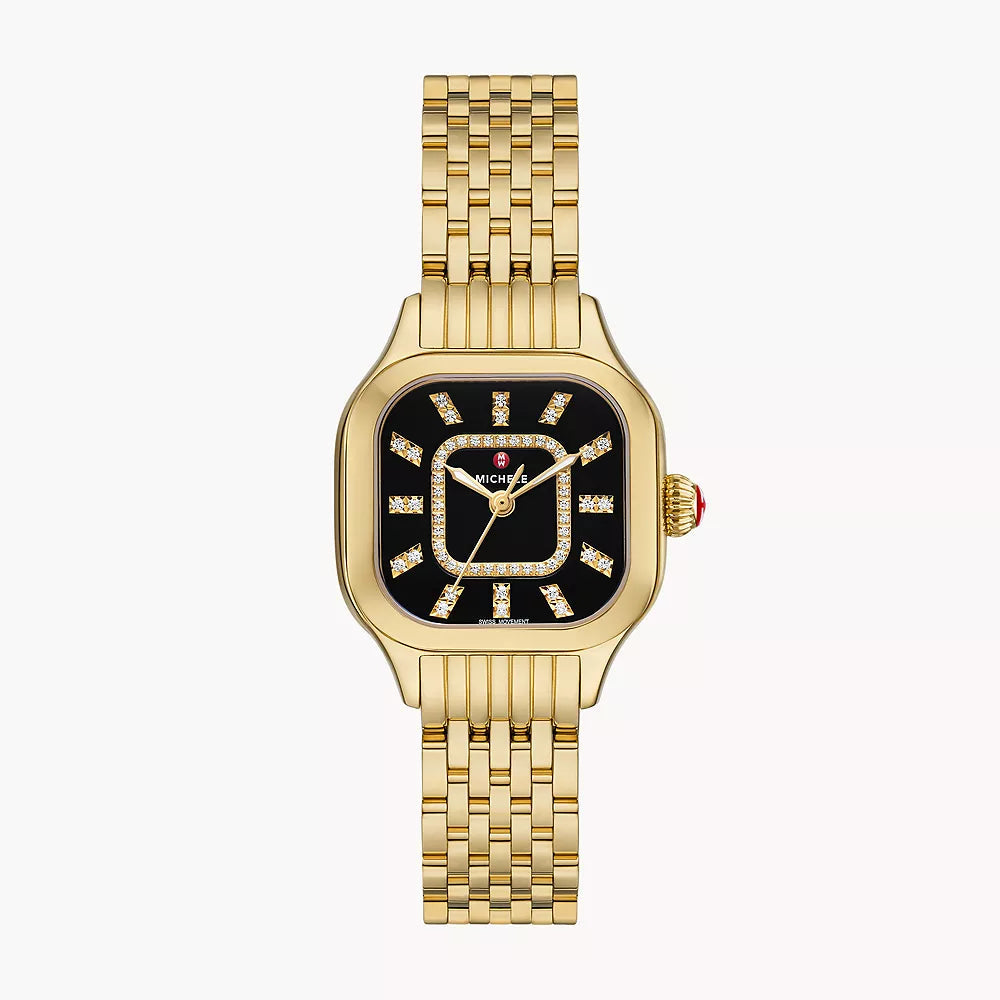 MICHELE - Meggie 18K Gold-Plated Diamond Watch