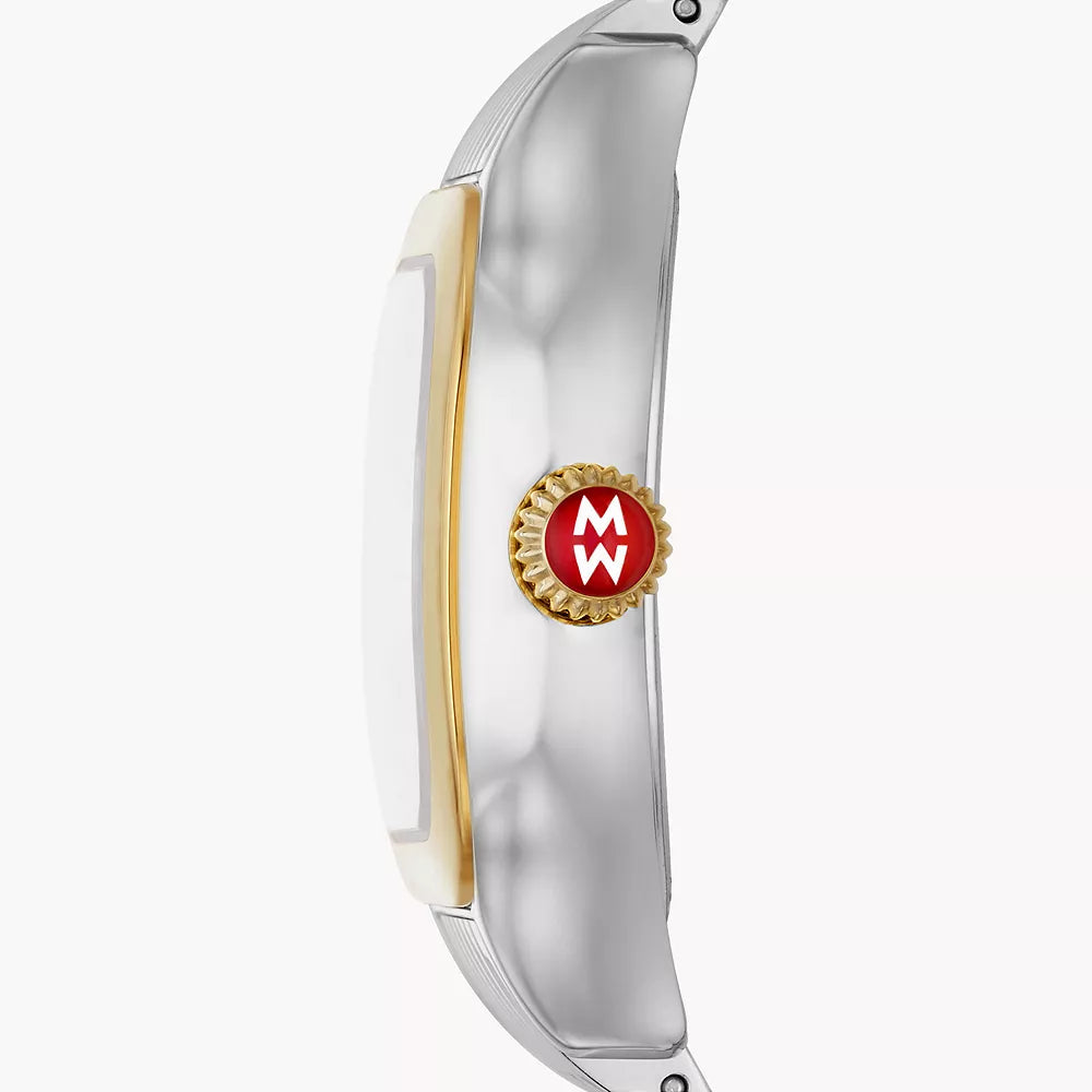 MICHELE - Meggie 18K Two-Tone Gold-Plated Diamond Dial Watch