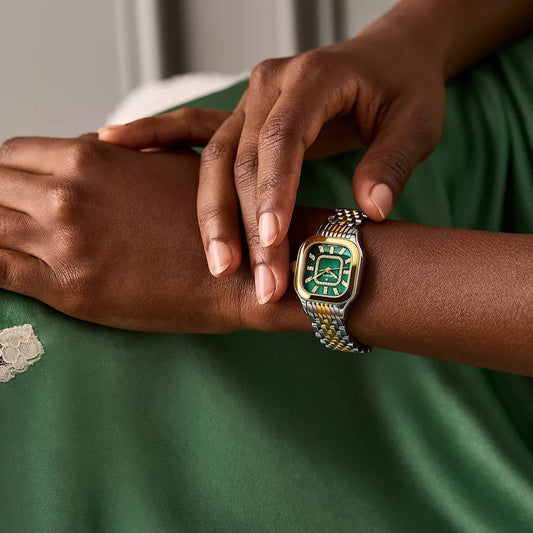 MICHELE - Meggie 18K Two-Tone Gold-Plated Diamond Dial Watch MICHELE