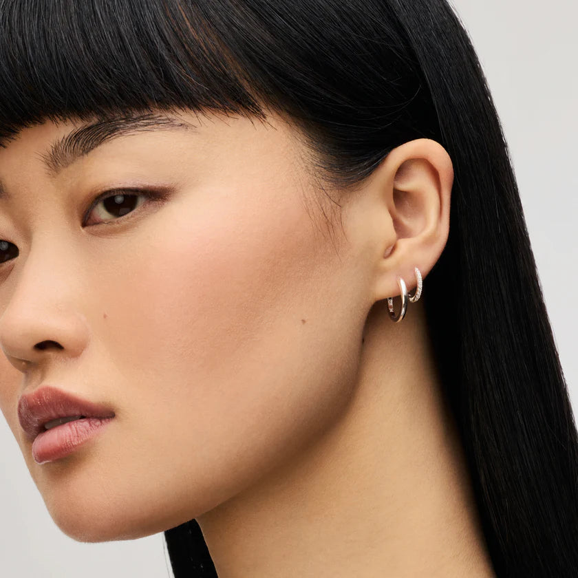 H&B Mini Pavé Hoop Earrings