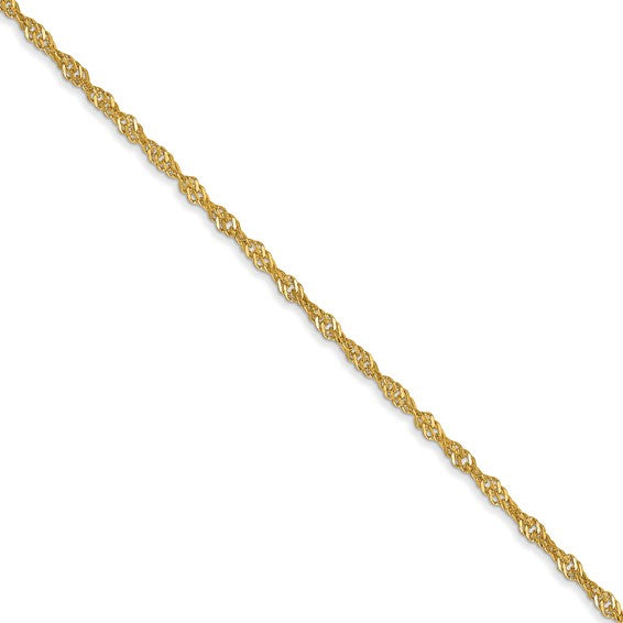 Singapore 14K Yellow Gold Chain FUSE Quality Gold