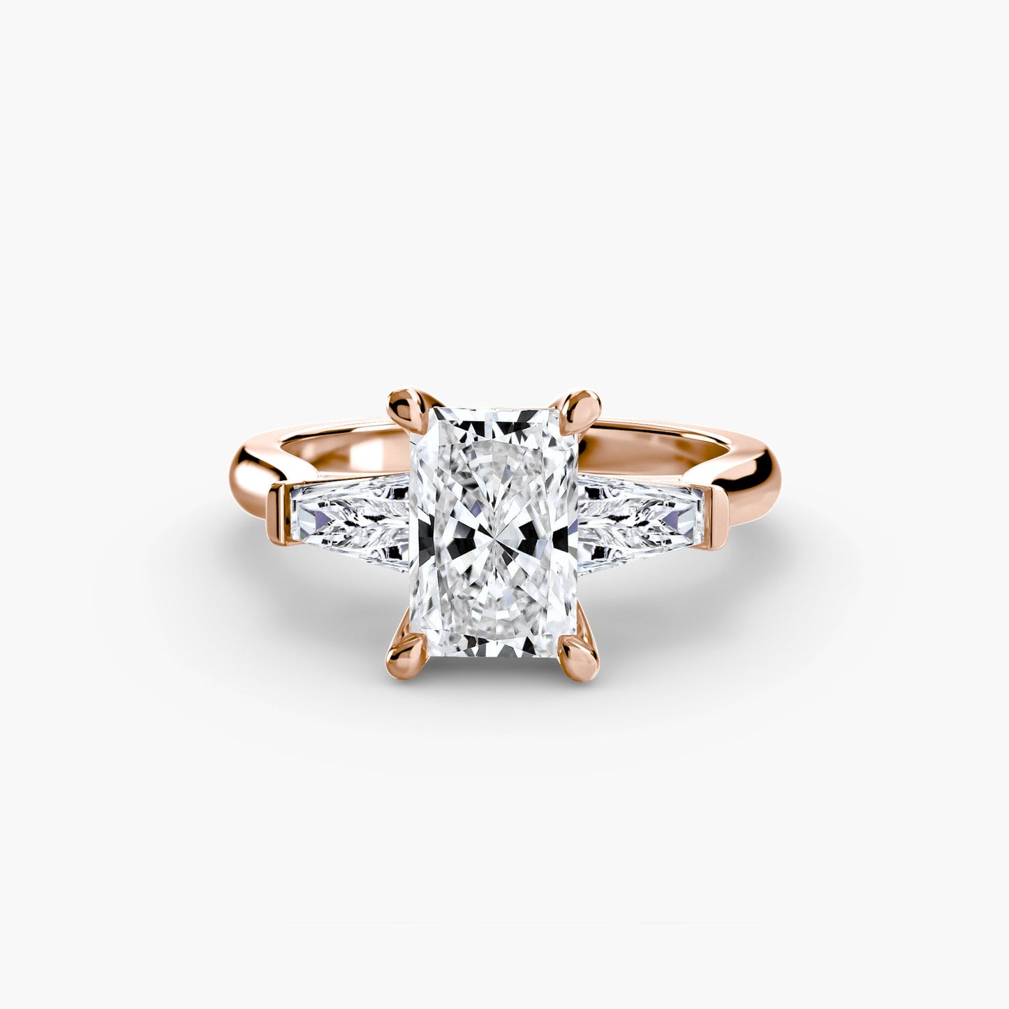 Three-Stone Ring (Baguette Side Stones) 2 Roset Jewelry