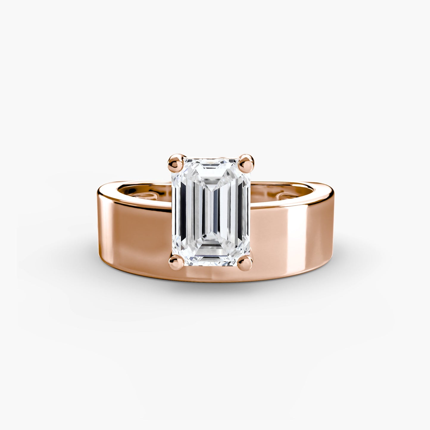 Wide Band Solitaire 2 Roset Jewelry