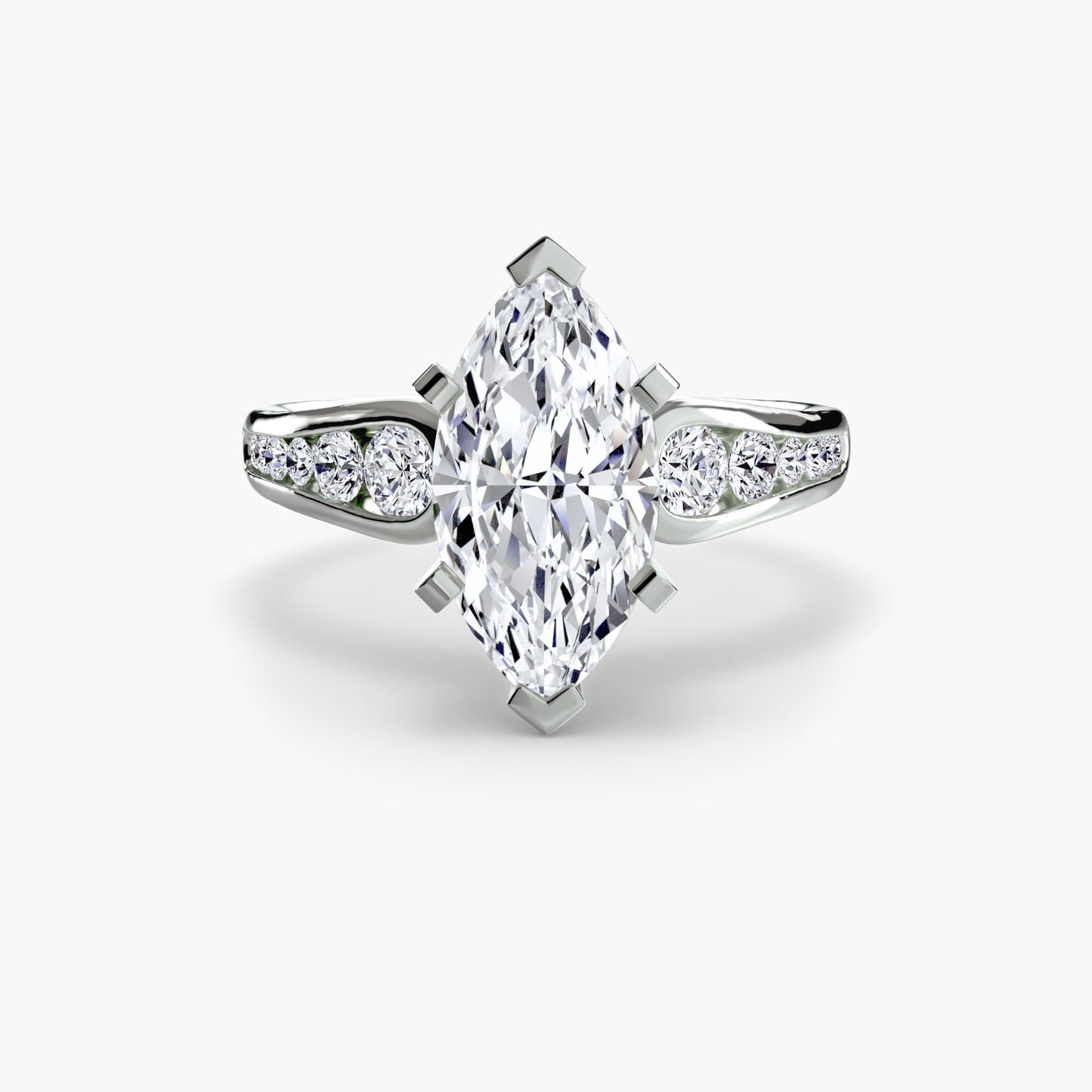 Solitaire with Pavé 2 Roset Jewelry