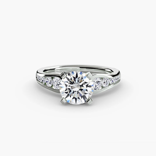 Solitaire with Pavé 2 Roset Jewelry