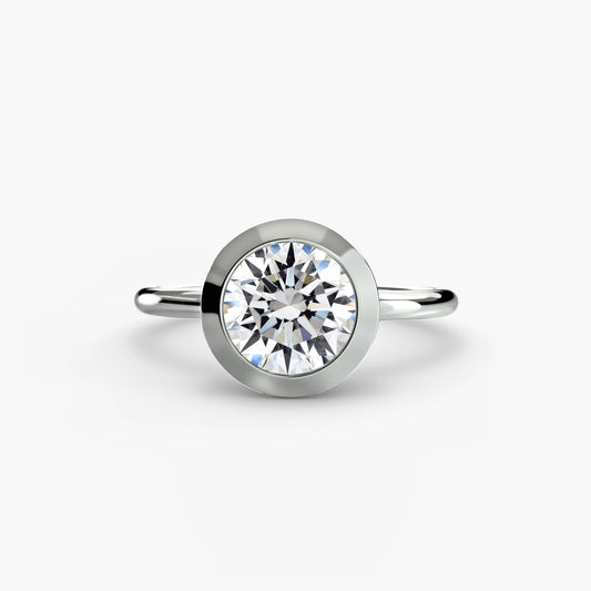 The Bezel Set Solitaire Roset Jewelry
