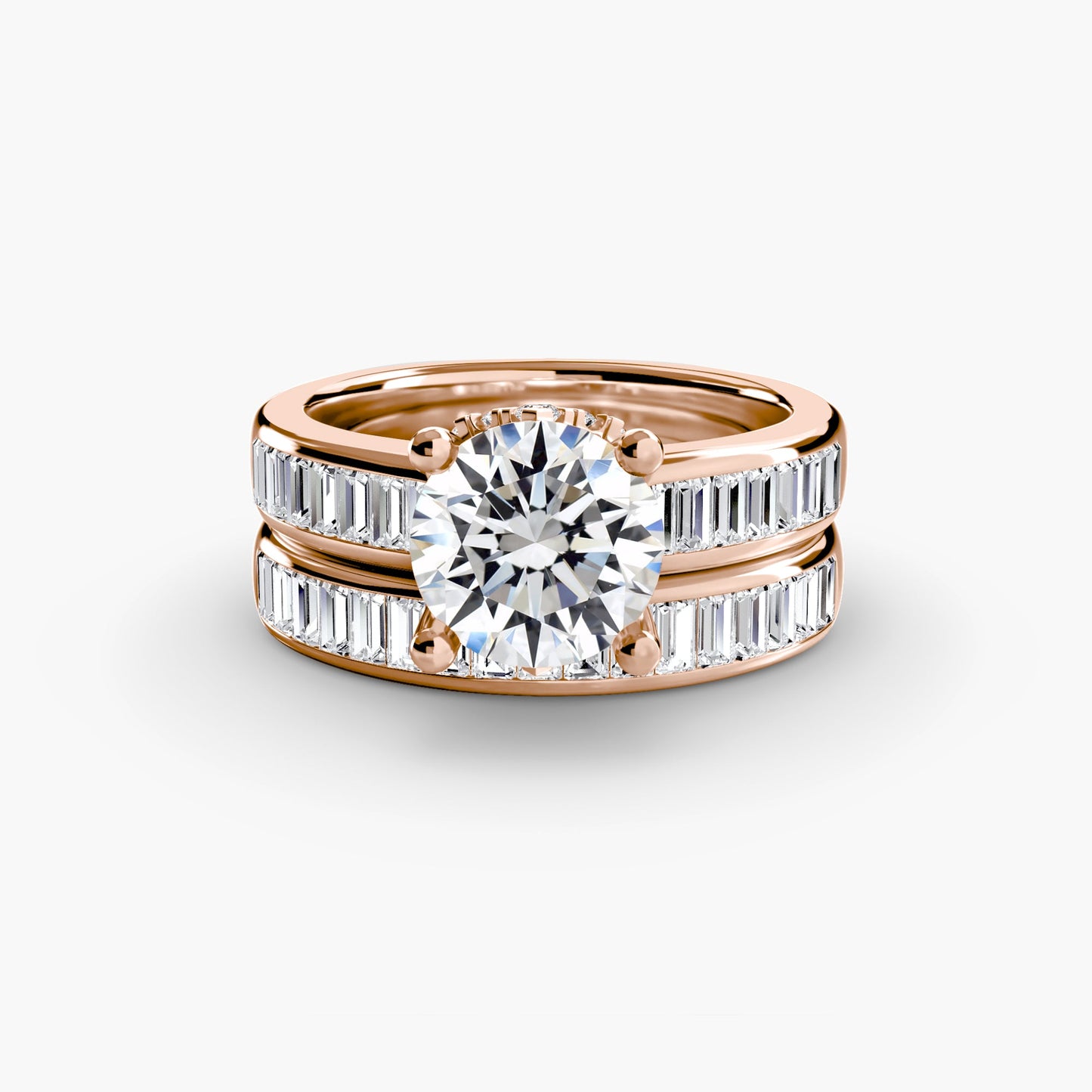 Baguette Channel Solitaire Roset Jewelry