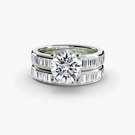 Baguette Channel Solitaire Roset Jewelry