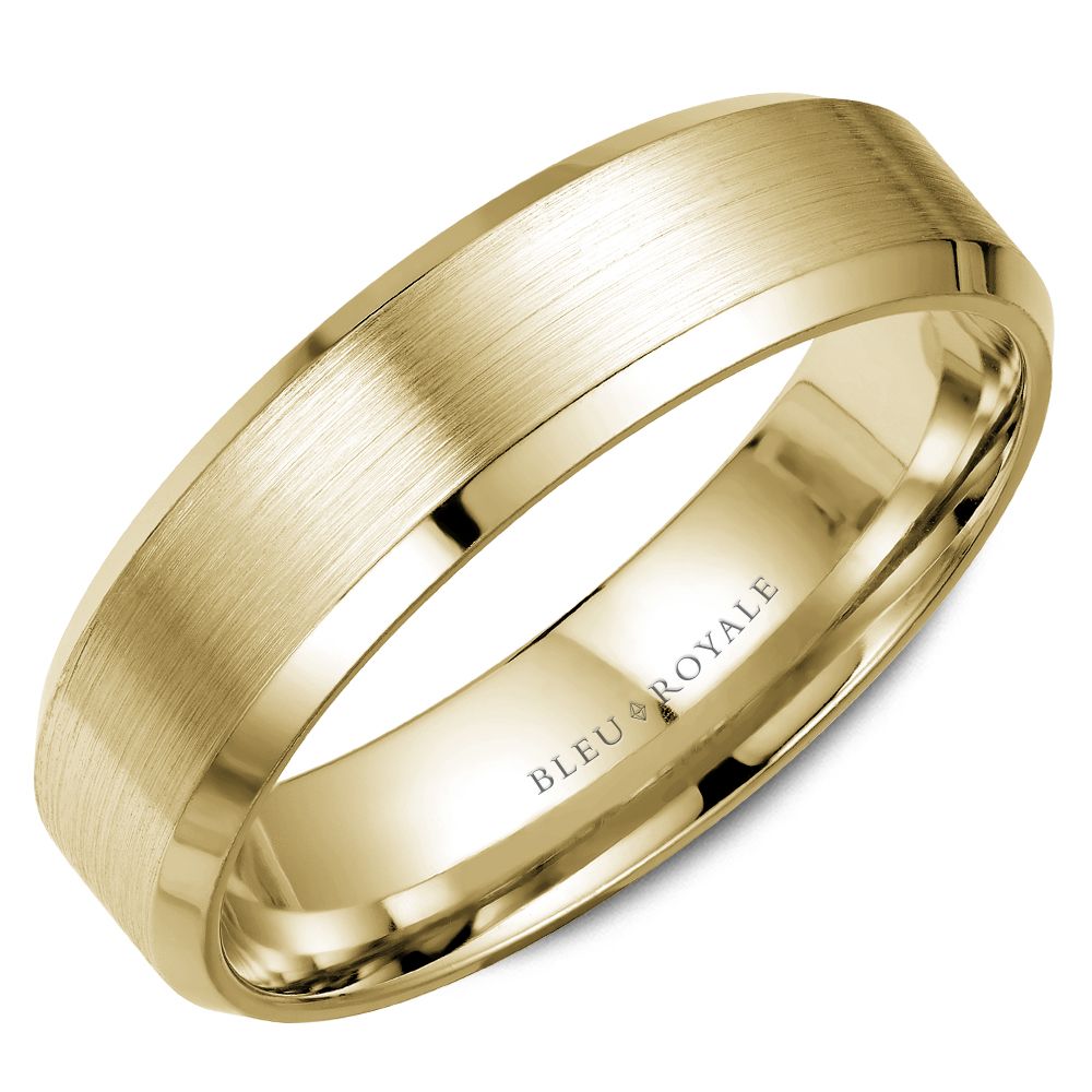 Bleu Royale 14K Gold Men's Ring RYL-023Y65 Crown Ring