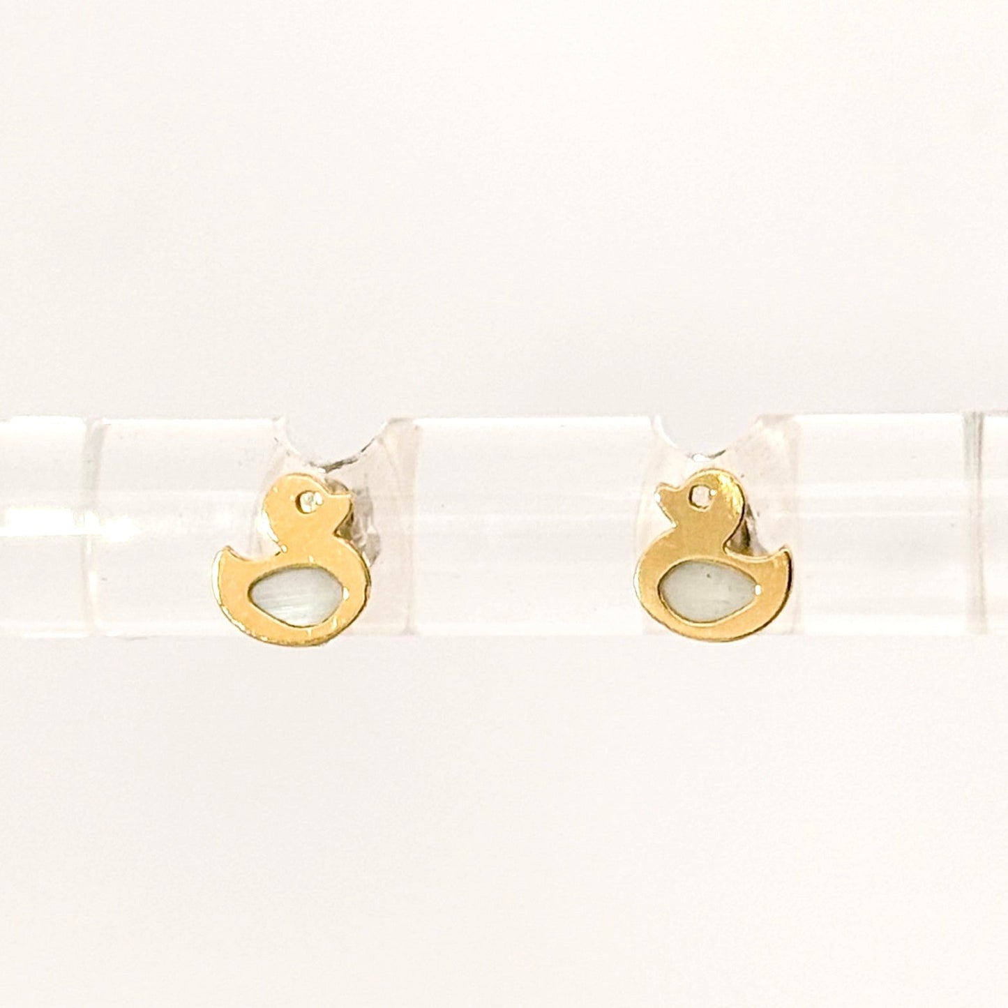 "Ducky" 18k Yellow Gold Studs Unison Jewelry
