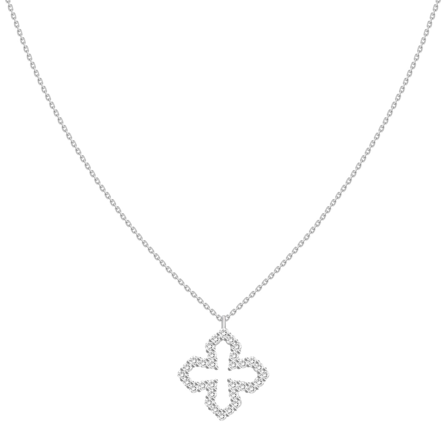 "Finn" 18k Gold and Diamond Charm Necklace